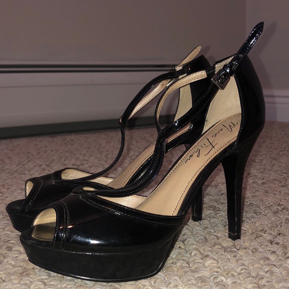 Marc Fisher black stiletto-heeled sandals